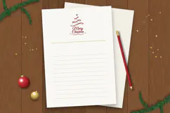 Merry Christmas Ribbon Tree SVG Product Image 7