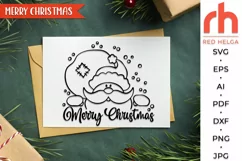 merry christmas svg, peeping santa svg, santa claus outline, santa with sack svg, christmas scene dxf, christmas template, xmas window decor, winter theme svg, window cling svg, christmas card svg, christmas ornament svg, xmas decoration svg