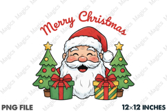 Merry Christmas Santa Claus Clipart PNG Product Image 1
