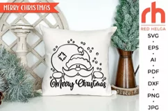 merry christmas svg, peeping santa svg, santa claus outline, santa with sack svg, christmas scene dxf, christmas template, xmas window decor, winter theme svg, window cling svg, christmas card svg, christmas ornament svg, xmas decoration svg