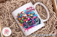 Merry Christmas Santa Mug Wrap For 11 oz and 15 oz, 3d Mug, Christmas Png