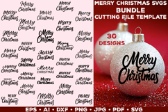 Merry Christmas SVG Bundle. Cut File for Cricut / Silhouette Product Image 1