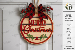 Merry Christmas Wall Signs Bundle Laser Cut. Wall Decor SVG Product Image 13