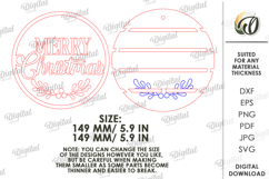 Merry Christmas Wall Sign Lasercut. Christmas Wall decor SVG Product Image 2