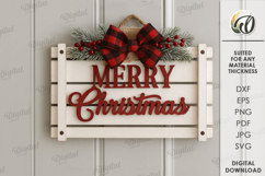 Merry Christmas Wall Signs Bundle Laser Cut. Wall Decor SVG Product Image 12
