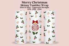 merry christmas skinny tumbler sublimation wrap with high resolution 300 DPI and transparant background perfect for 20oz and 30oz skinny tumbler