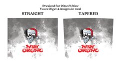 merry christmas skinny tumbler sublimation wrap with high resolution and transparant background are for 20oz and 30oz skinny tumbler
