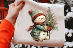 Merry Christmas Snowman Clipart Product Image 2