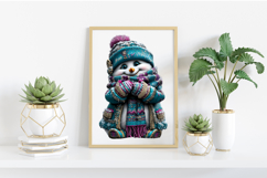 Merry Christmas Snowman Clipart Product Image 2