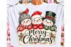Merry Christmas Snowman PNG Product Image 2
