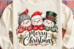 Merry Christmas Snowman PNG Product Image 5