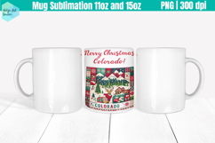 Christmas State Patchwork Mug Wrap 15OZ and 11OZ Product Image 1