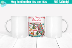 Christmas State Patchwork Mug Wrap 15OZ and 11OZ Product Image 1