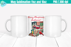 Christmas State Patchwork Mug Wrap 15OZ and 11OZ Product Image 1
