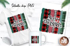 Merry Christmas Brush Stroke Sublimation Product Image 2