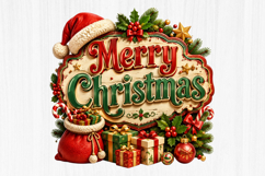 Merry Christmas Sublimation PNG Product Image 1