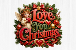 Merry Christmas Sublimation PNG Product Image 1
