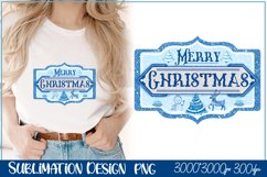 Merry Christmas Sublimation. Vintage Christmas Signs Product Image 1