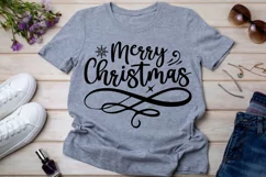 Merry Christmas SVG, Festive Holiday SVG, Winter quotes SVG Product Image 2
