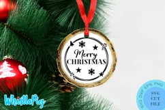 Merry Christmas Svg Christmas Ornament Svg Christmas Svg Product Image 1