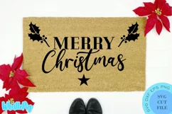 Merry Christmas Svg Christmas Doormat Svg Christmas Svg Product Image 1