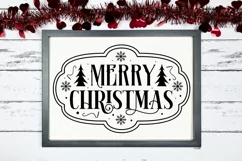Merry Christmas SVG , Farmhouse Christmas SVG Design Product Image 2