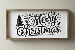 Merry Christmas Svg | Christmas Sign Svg | PNG Sublimation Product Image 1