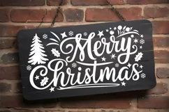 Merry Christmas Svg | Christmas Sign Svg | PNG Sublimation Product Image 2