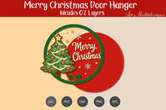 Merry Christmas door hanger Product Image 3