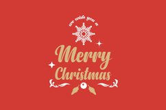 Merry christmas text with snowflake design art Product Image 2