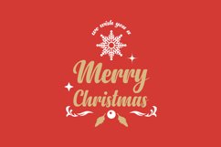 Merry christmas text with snowflake design art Product Image 1