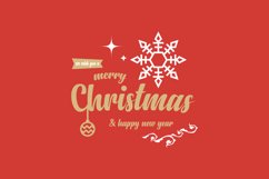 Merry christmas text with snowflake design illustration Product Image 2