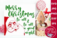Merry Christmas To All Christmas Farmhouse Sign Svg Product Image 1