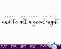 Merry Christmas To All Farmhouse Sign Svg Product Image 2