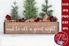 Merry Christmas To All Farmhouse Sign Svg Product Image 1