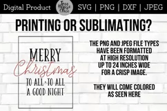 Merry Christmas To All SVG, Christmas Santa Quote Cut File Product Image 3