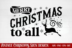 Merry christmas to all SVG, Christmas SVG Product Image 1