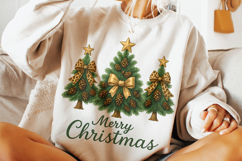Merry Christmas PNG, Christmas Tree Coquette PNG, Holiday Product Image 2