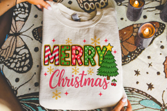 Merry Christmas PNG, Holiday PNG, Preppy PNG, Santa PNG Product Image 3