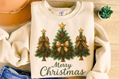 Merry Christmas PNG, Christmas Tree Coquette PNG, Holiday Product Image 4