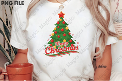 Merry Christmas Tree PNG Sublimation Product Image 2