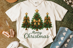 Merry Christmas PNG, Christmas Tree Coquette PNG, Holiday Product Image 5