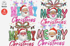 Merry Christmas Greeting Santa Claus Holiday Png Product Image 1