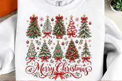 Merry Christmas Trees PNG Product Image 2