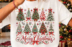 Merry Christmas Trees PNG Product Image 3