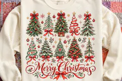 Merry Christmas Trees PNG Product Image 4