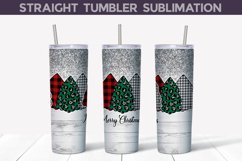 Christmas Tree Tumbler Wrap | Skinny Tumbler Design Product Image 1