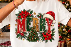 Merry Christmas Varsity PNG Product Image 3