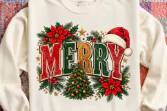 Merry Christmas Varsity PNG Product Image 4