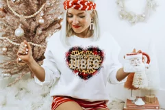 Merry Christmas Warm And Cozy Heart Vibes PNG Sublimation